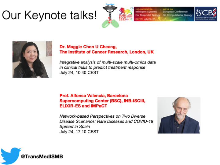 TransMed COSI at ISMB/ECCB (@transmedismb) on Twitter photo Looking forward to meeting Dr. M. Cheang <a href="/MaggieCheang/">Maggie Cheang</a> and Prof. A. Valencia <a href="/Alfons_Valencia/">AlfonsoValencia alfonsovalencia.bsky.social</a>, our Keynotes Speakers at #ismbeccb2023 <a href="/iscb/">ISCB News</a> on Monday, July 24, 10.30am - 18.00 CEST! Looking forward to meeting you all! <a href="/satagopam/">Venkata Satagopam</a> <a href="/mariasecrier/">Maria Secrier</a> <a href="/Wei57423186/">Wei</a> <a href="/irinabalaur/">Irina Balaur</a> <a href="/hsailem/">Heba Sailem, PhD</a> Looking forward to meeting Dr. M. Cheang <a href="/MaggieCheang/">Maggie Cheang</a> and Prof. A. Valencia <a href="/Alfons_Valencia/">AlfonsoValencia alfonsovalencia.bsky.social</a>, our Keynotes Speakers at #ismbeccb2023 <a href="/iscb/">ISCB News</a> on Monday, July 24, 10.30am - 18.00 CEST! Looking forward to meeting you all! <a href="/satagopam/">Venkata Satagopam</a> <a href="/mariasecrier/">Maria Secrier</a> <a href="/Wei57423186/">Wei</a> <a href="/irinabalaur/">Irina Balaur</a> <a href="/hsailem/">Heba Sailem, PhD</a>