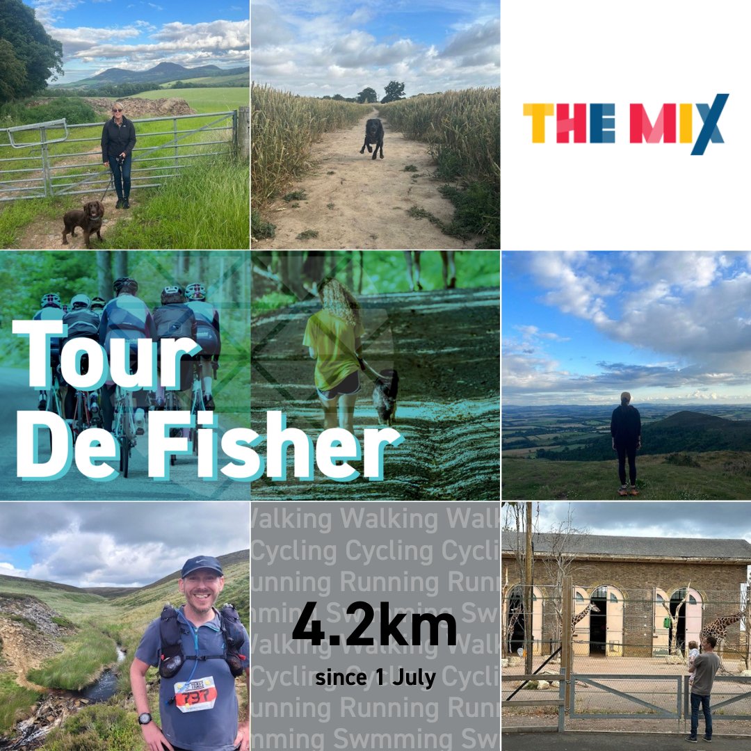 We're approaching the finish line of the Tour de Fisher! We've cycled, walked, ran and swam more than 4,000km this month - what an achievement to everyone who participated across the firm! There's still time to donate and support <a href="/TheMixUK/">The Mix</a>. 
buff.ly/3rpaJKJ