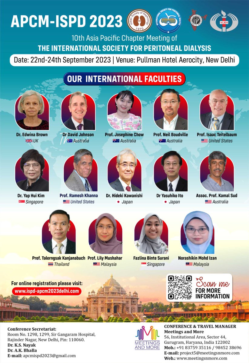 Inviting you to an exciting summit on CAPD in 2023 with a plethora of international speakers. Register here for event: ispd-apcm2023delhi.com/registration.p… #apcmispd2023 #conference #nephrology #kidney #peritonealdialysis