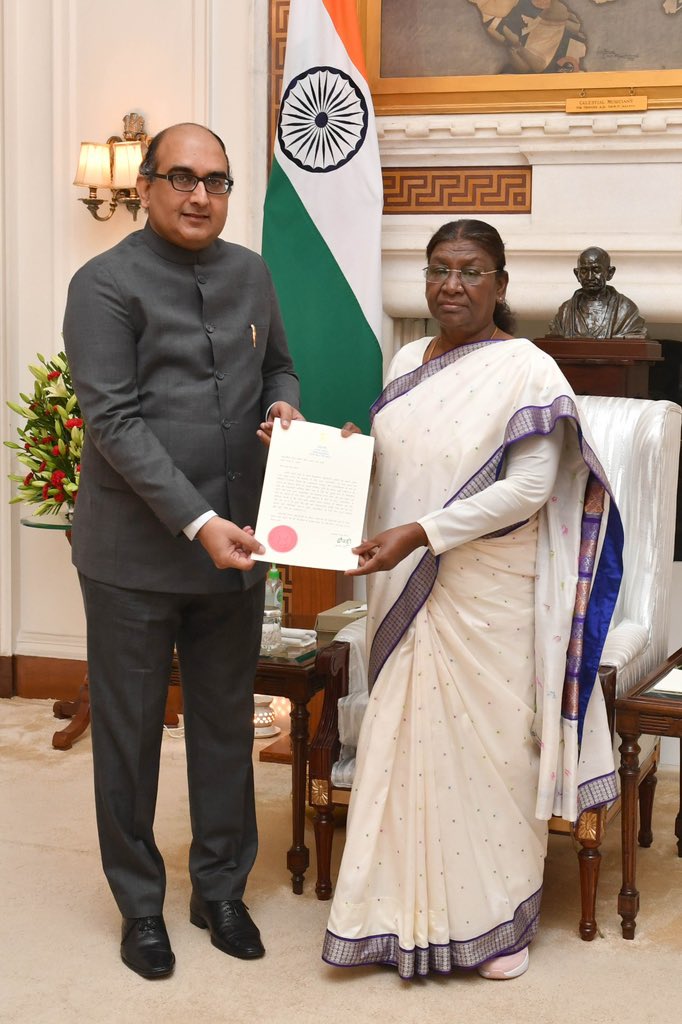 Deeply honoured to receive my credentials on appointment as Ambassador of India to Qatar from Hon’ble Rashtrapatiji today. I look forward to contributing to the close and friendly relations between India and Qatar. <a href="/IndEmbDoha/">India in Qatar</a>