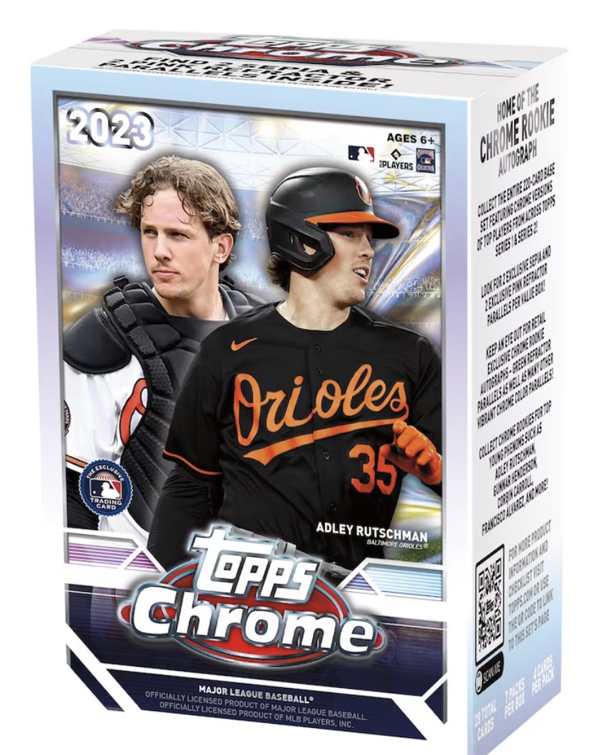 Who wants a free 2023 Topps Chrome blaster box? 

- Follow <a href="/CardPurchaser/">Card Purchaser</a> 
- retweet this tweet
- reply with your favorite baseball player

3 winners drawn Sunday 7/23 at 9pm Central!  US shipping please! I will not send links in DM