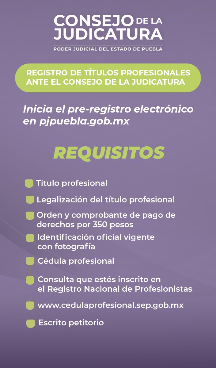 Consejo de la Judicatura Puebla tweet media