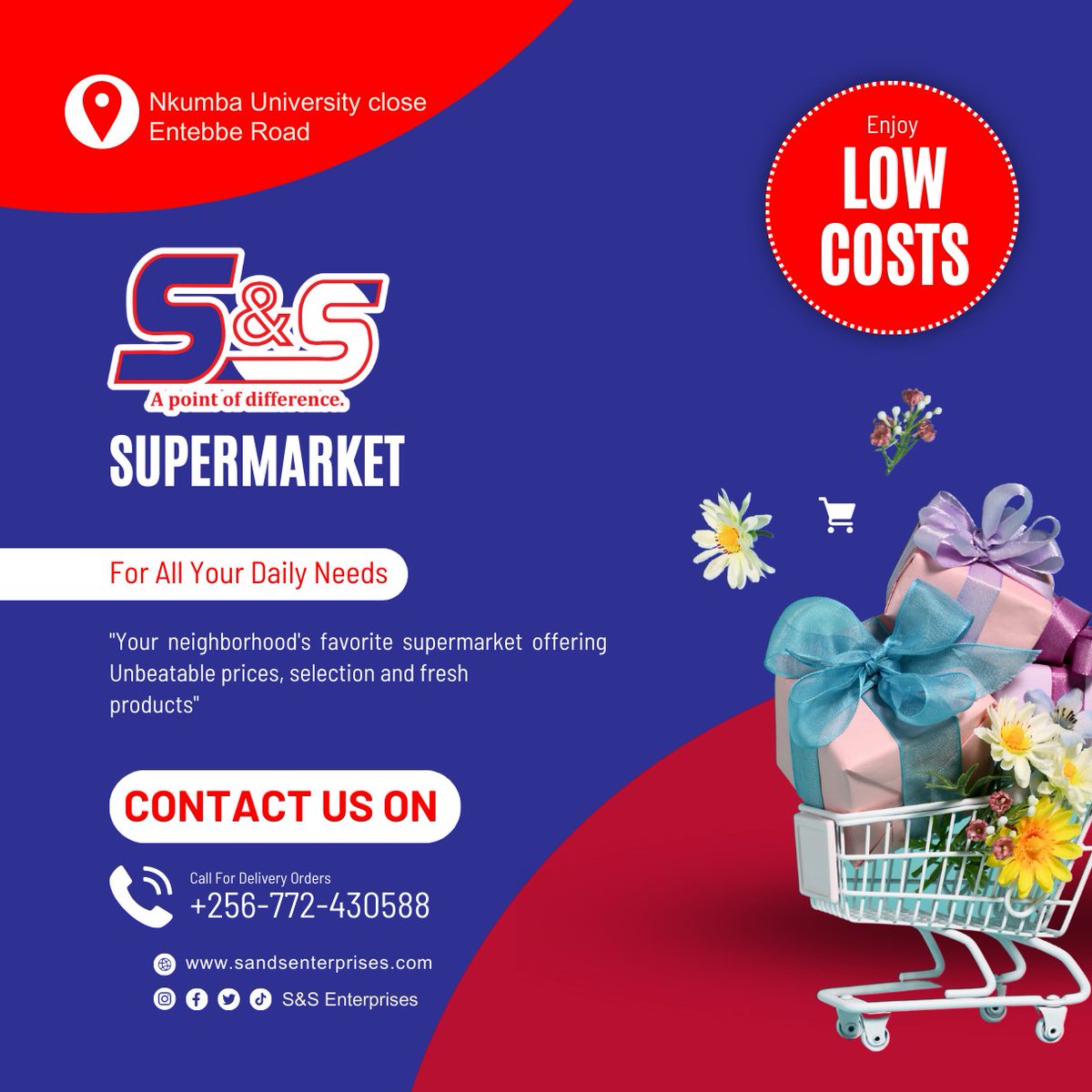 s_supermarkets's tweet photo. There is space in the supermarket shelf for all of us.
come shop with us while enjoying our affordable low prices🛍️🛒
#sssupermarket #supermarket #ssbakery #bakery #retail #wholesale #product #entebbe #kampala #kansanga #service #ssrestaurant #restaurant #happeningnow #buy https://t.co/ieXkPpkX8s