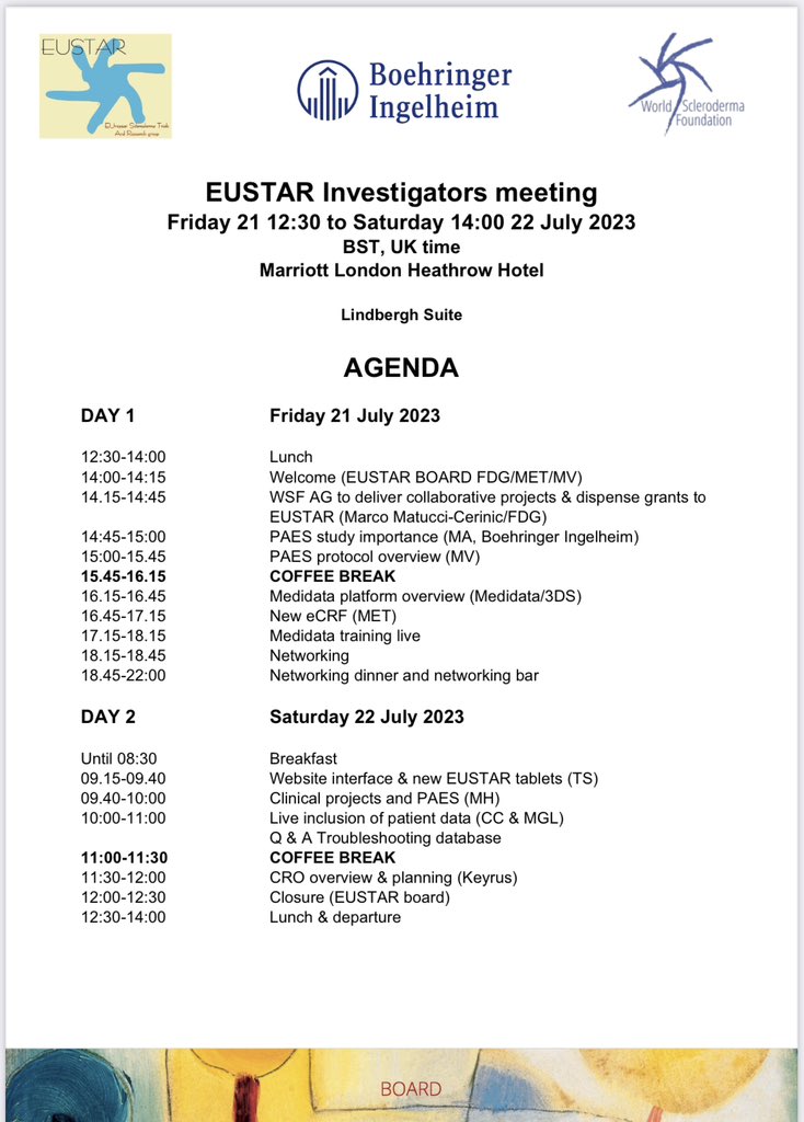 <a href="/EUSTAR_org/">EUSTAR</a> Investigator Meeting 

💻🗃️📊 Database updates Prof. Marie-Elise Truchetet