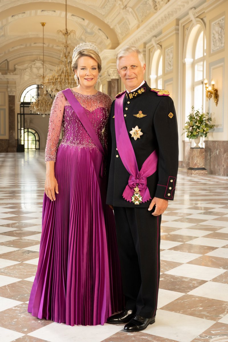 Happy 🇧🇪 #NationalDay! Today we also celebrate King Philippe’s 10th anniversary on the throne! H.M. the King and H.M. Queen Mathilde symbolize the unity of our country. In the past decade H.M. the King has met with 3 US Presidents. #KingPhilippe © Gronemberger/Royal Palace