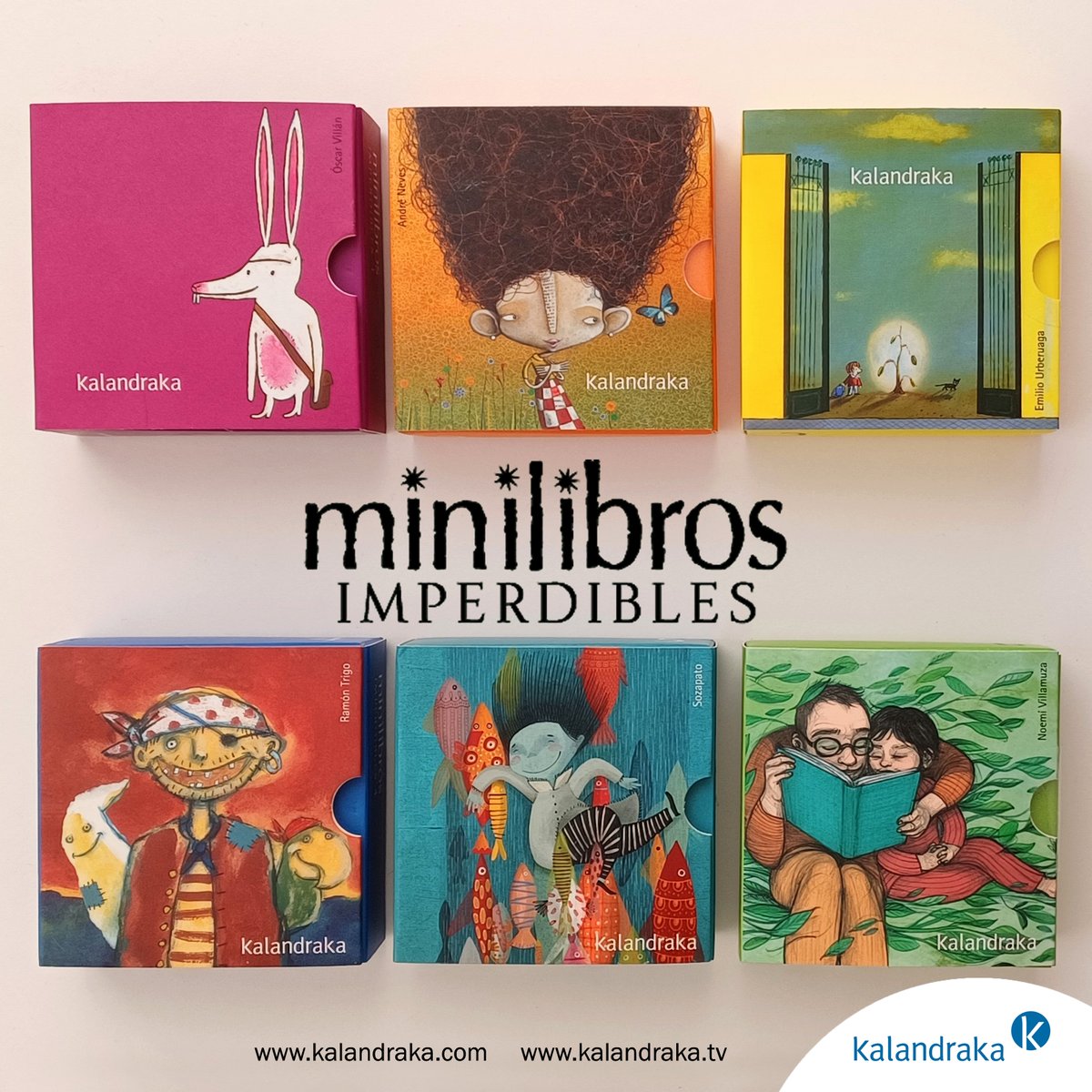 KalandrakaEdit's tweet photo. Estas #vacaciones recuerda llevar tus #Minilibros para disfrutarlos en la montaña, la playa, la piscina... Y aunque no viajes te acompañan a donde vayas. Seis cajitas con siete #LibrosParaSoñar en miniatura. Una colección imprescindible en tu biblioteca
📚https://t.co/WACdeDb8Jp https://t.co/kj6A2zVCsb