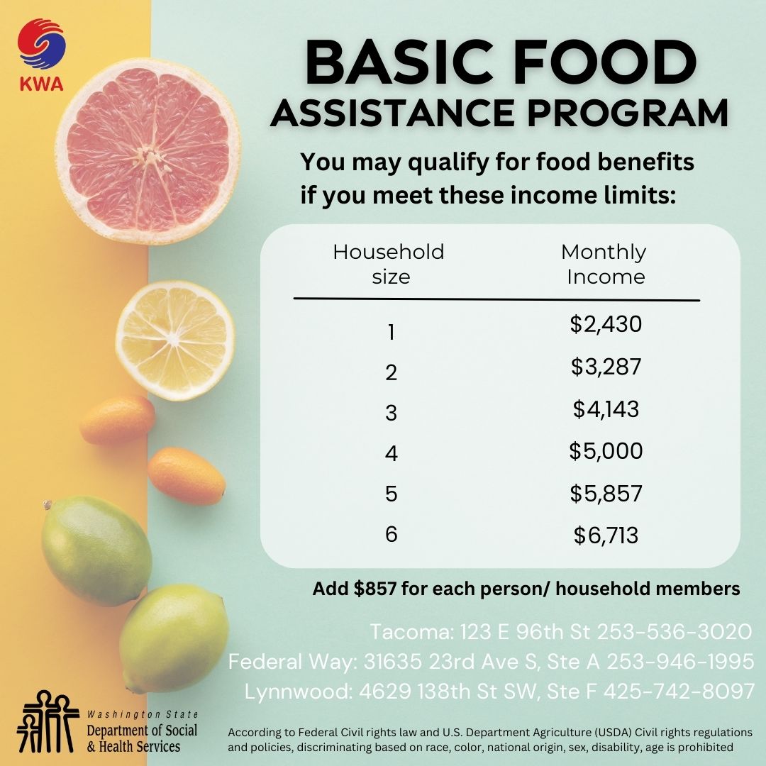 KWA Social Services on Twitter "🍞🥦🍗 The Basic Food Assistance Program