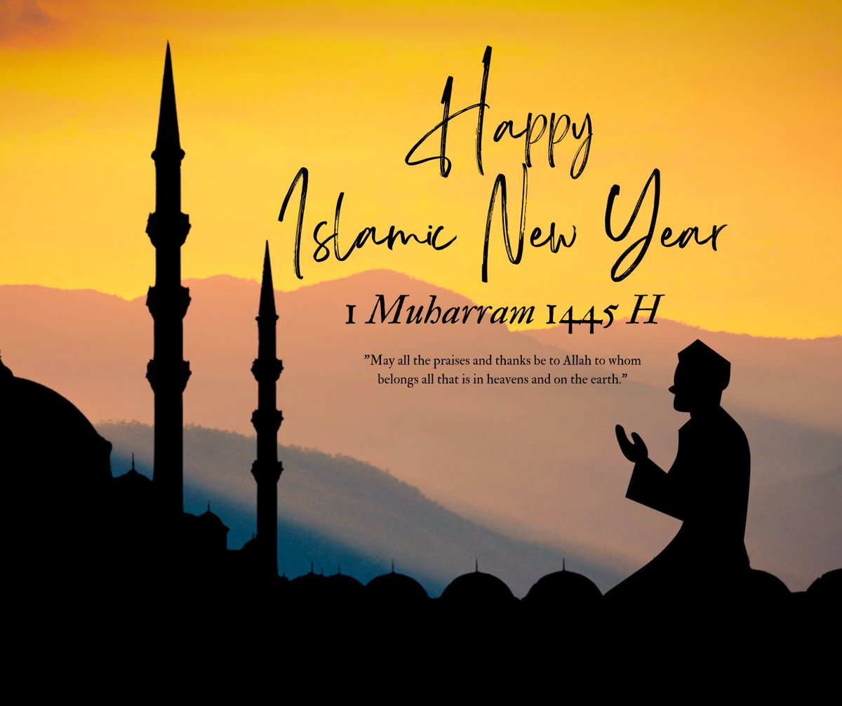With hearts filled with gratitude and souls brimming with hope, we welcome the Islamic New Year 1445H! 🕌✨
#HappyNewIslamicYear #1445H #NewBeginnings #BlessingsUnfold #FaithRenewed #LoveAndPeace 
#NewYearPrayers #HopefulSouls #NewYearWishes #NewYearblessing