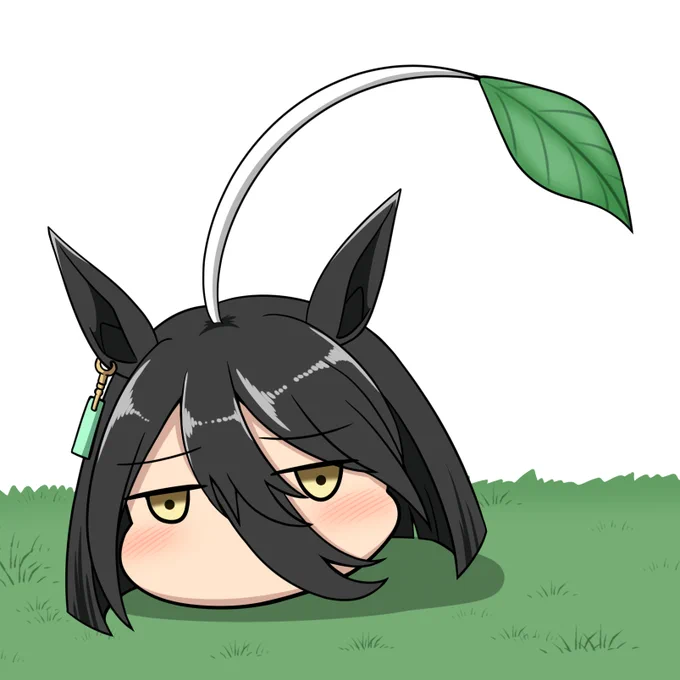 【カフェピクミン】 和名:カゲボウシピクミン 日光の元では他のピクミンより行動が鈍いですが、暗い所ではどの種よりも機敏に動きます。 #マンハッタンカフェ #ウマ娘