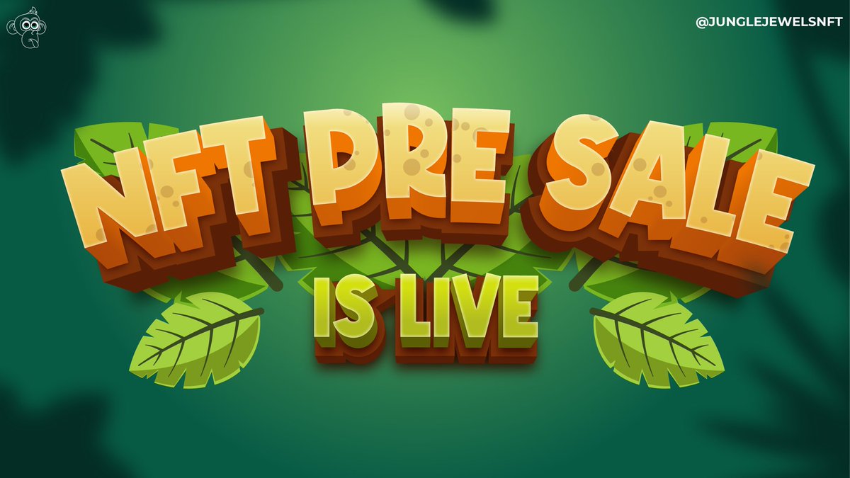 🚀 Presale ends in few hours! 🌿✨
Secure your NFTs at the exclusive presale price and join the epic jungle adventure.
🥇 1st Prize:$10,000 
🥈 2nd Prize:$5,000 
🥉 3rd Prize:$2,500 
Prepay now: junglejewels.io/presale
Don't miss out! 💨 
#JungleJewels #NFTCommunity #PolygonNFT