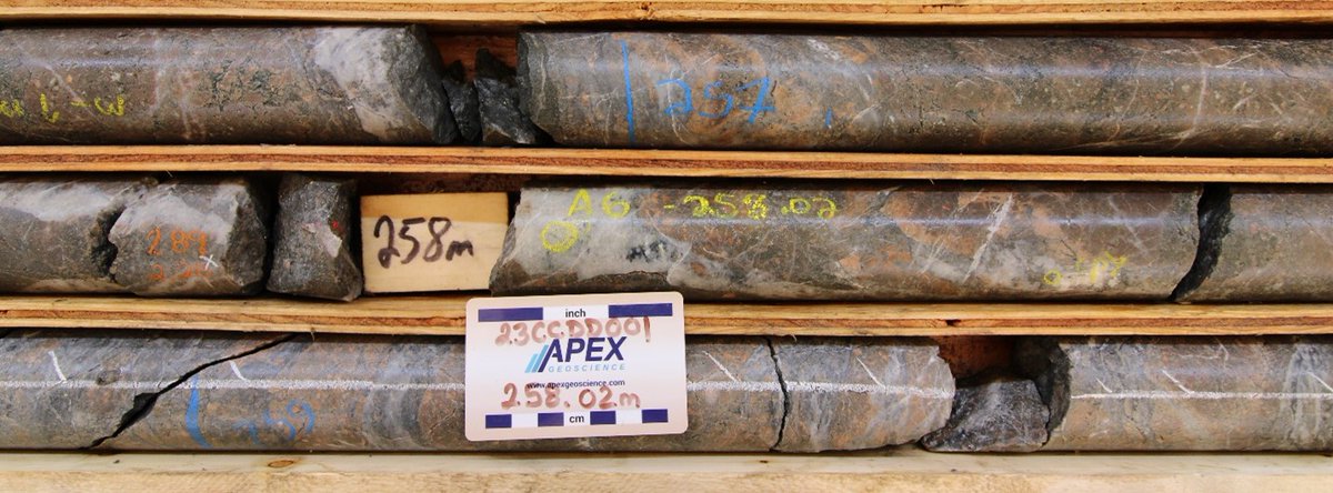To date the Cliffs Creek and the Dukes Ridge Deposits are open and contain significant grade and widths for inclusion into the current underground resources.

Image: Drill Core from Dukes Ridge Deposit

Yesterday's news 👉 bit.ly/3NWIMl8
$BNCH #Gold #Silver #Mining