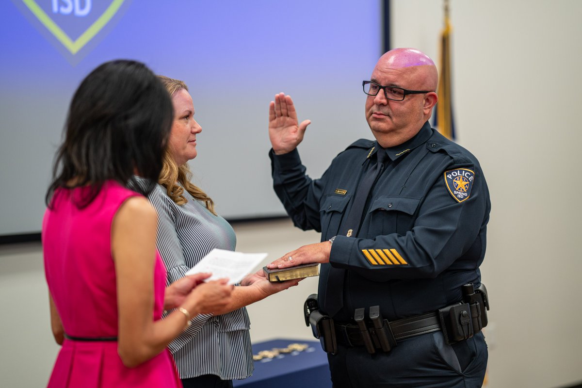 Promotional Ceremony July 20, 2023. Chief Rodrigue, Detective Barrios, Sergeant Morton, and Corporal Walker.  #service #collaboration #accountability #respect