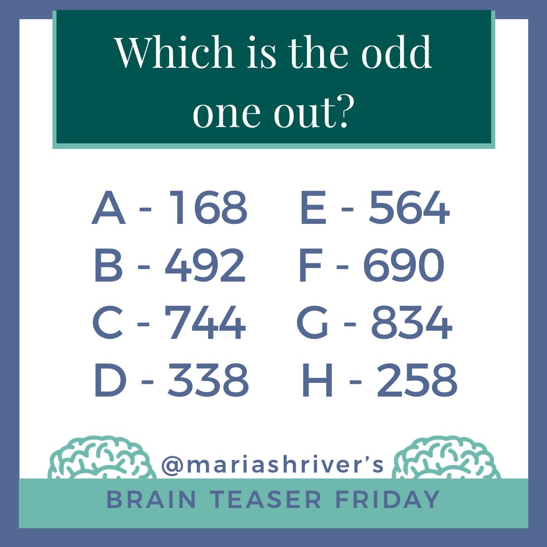 Maria Shriver on Twitter "It’s time for this week’s brain teaser! Can