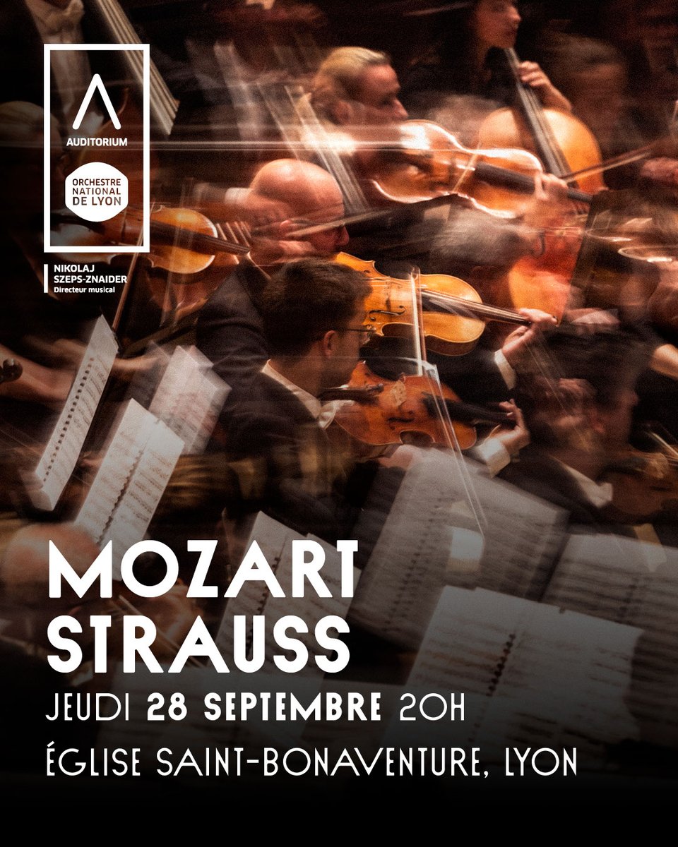 #rdvLAO ⛱️ Préparez votre rentrée musicale tt l'été en découvrant les concerts 23-24 !
⛪Pdt les travaux à l’Auditorium, l’ONL traverse le Rhône avec son dir. musical pour porter la voix de Mozart &amp; Strauss à la Basilique St-Bonaventure !

📅 28 sept.
👉 bit.ly/43vJPhP