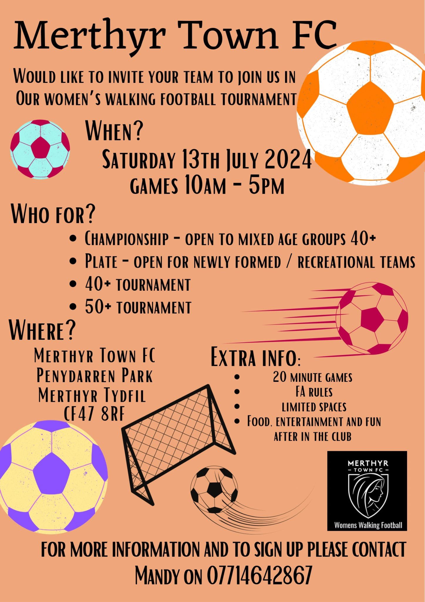 Merthyr Town Walking Football Club on Twitter "A date for the diary