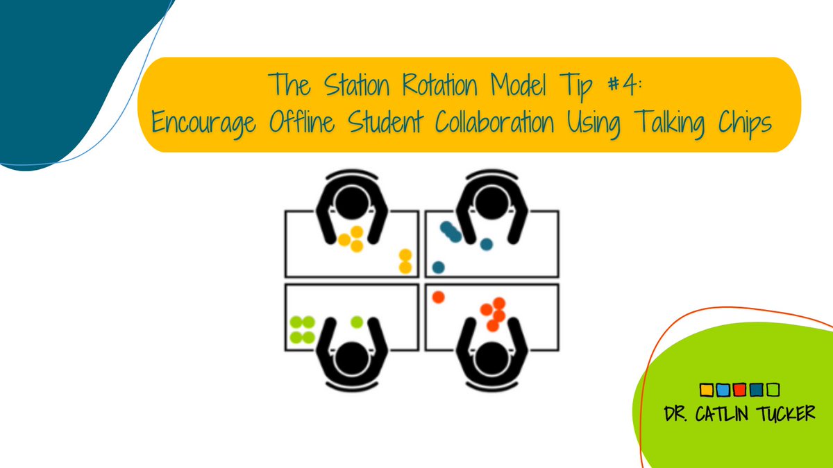 Catlin_Tucker's tweet photo. Implementing #StationRotation but having a hard time making the 🔀 switch 🔀 from teacher-led collaborative stations to student-led? 

Get Noelle Gutierrez’s tips on using Talking Chips, now on my blog 👉🏻 https://t.co/uhepG7P5N9 

#EDChat #EduTwitter #UDL https://t.co/nGTfeZRfu3