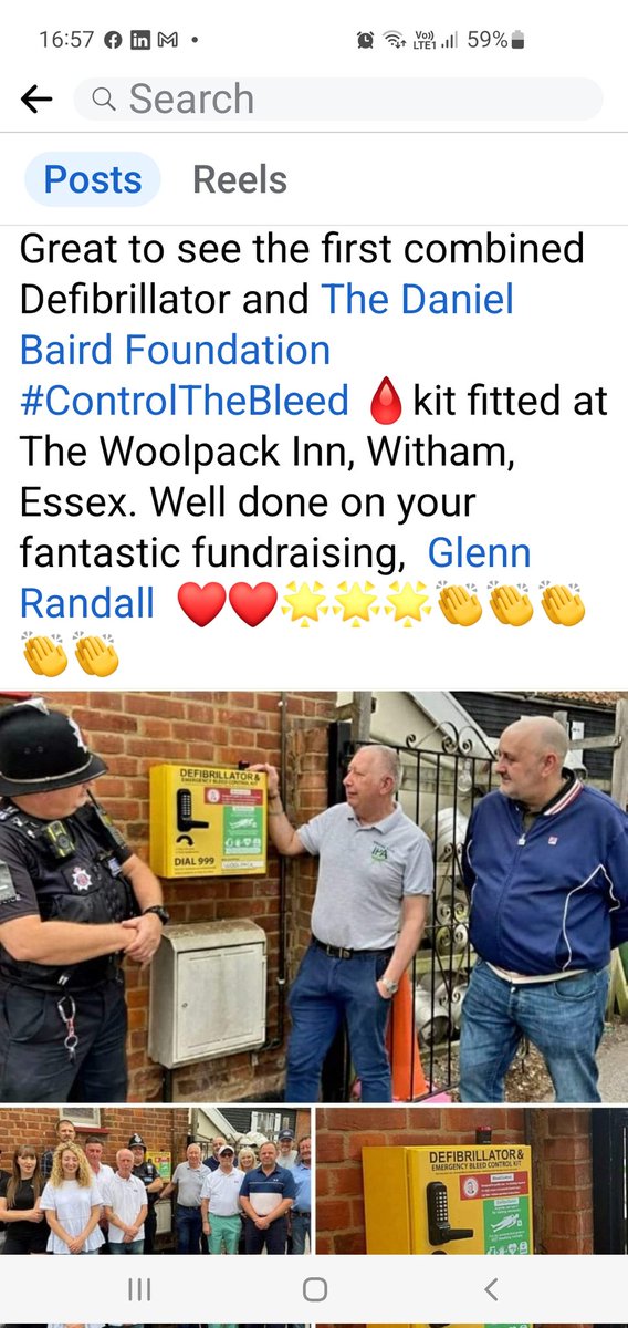 Brilliant news 1st in Witham, Essex 🩸

Well done Glenn, brilliant fundraising 👏

@lynnebaird8 @TheDanielBaird1 @hollybaird_x @Chappers2013 @EssexPoliceUK @CrimeLdn @bbcmtd @HaveringDaily @Ldn_Ambulance @Calv31 @StreetAssistEdi @highsheriffs