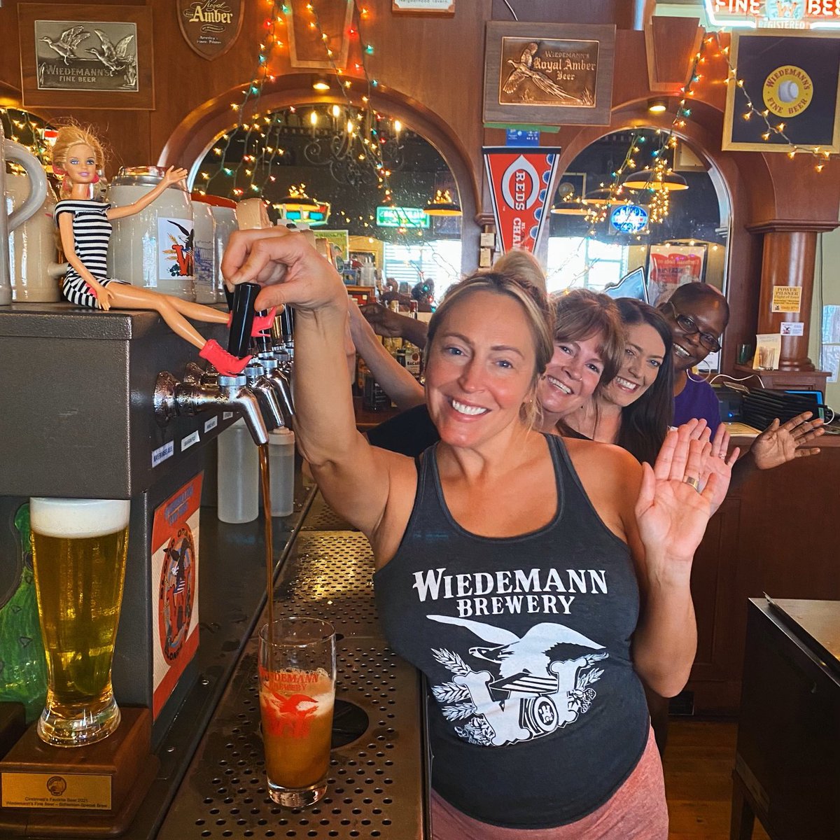 Hey, Bartender Barbie here...training with the best in WiedemannLand! Stop in today and let us pour you a cold one!

Taproom opens at noon, Happy Hour starts at 3, and we'll be rockin' tonight with live music from Marshal Law. Show starts at 7:30.