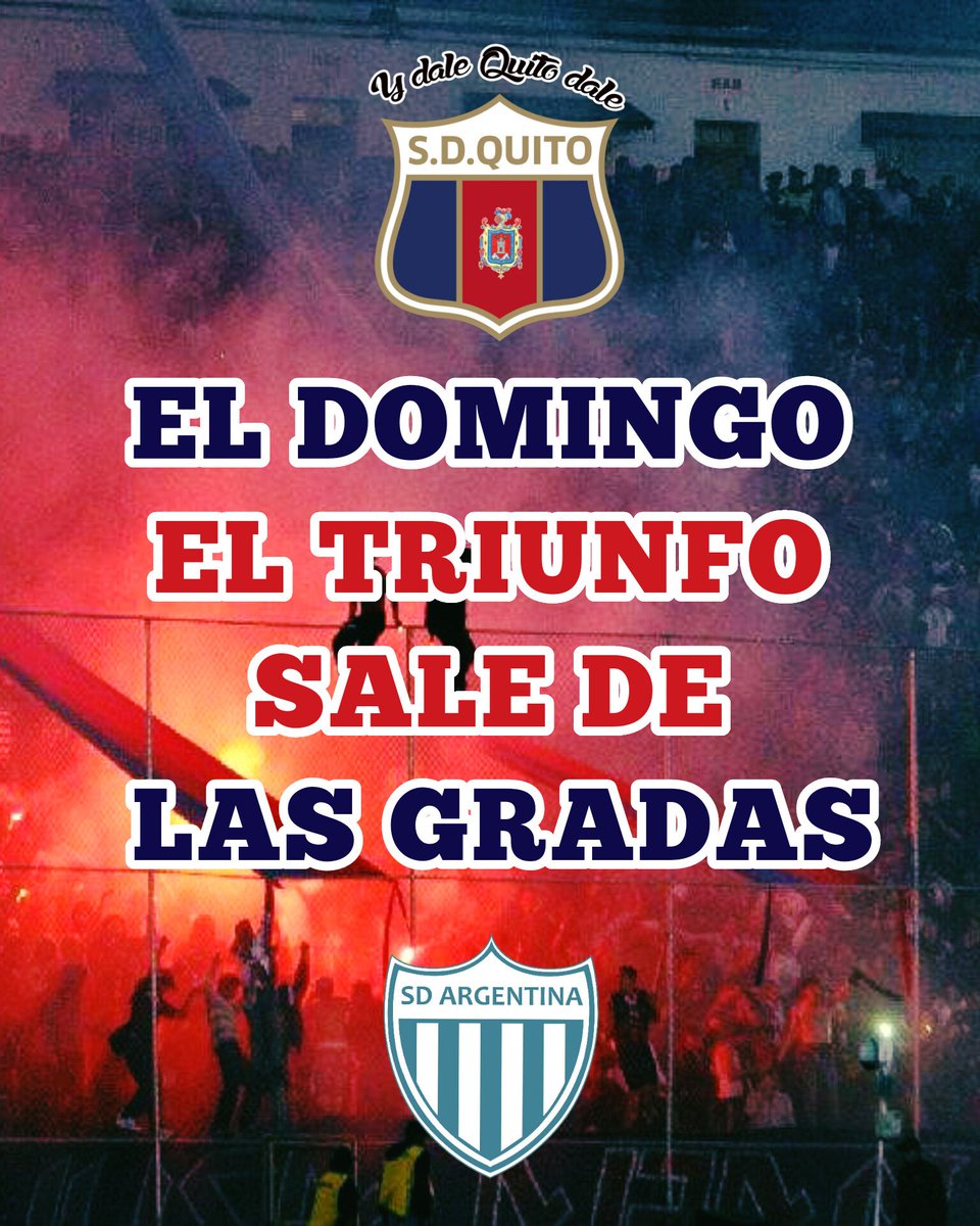 💪Seguimos firmes, se viene otra final en busca d los #Playoffs
🏟️ Domingo 12:00, Estadío Olímpico
🎟️ Preferencia $6, Tribuna $8, Palco $12
🎁 #PROMOCION Prefe y Tribuna para los 2 siguientes partidos ($10, $14)
Promo disponible en: deportivoquito.com/tienda-entrada…
💪HOY MÁS Q NUNCA 💙❤️