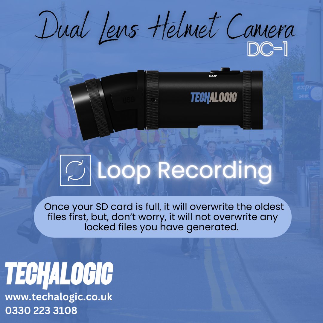 Techalogic's tweet image. 🎥 The Techalogic DC-1 dual helmet camera offers a fantastic loop recording feature, allowing you to capture all your adventures seamlessly! 

Shop here techalogic.co.uk/product/dc-1-d…+

 #techalogic #helmetcam #helmetcamera #footage #roadsafety #passwideandslow #cyclist #cycling