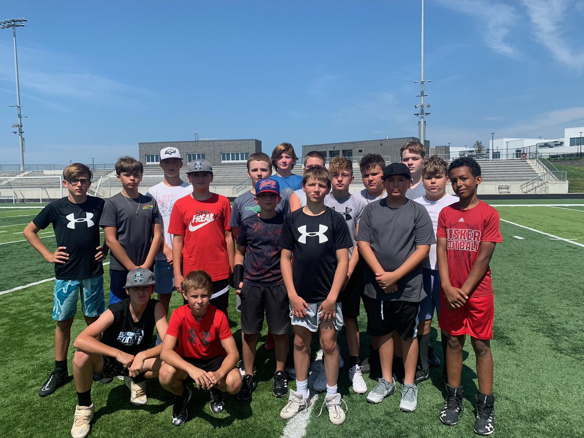 Last session of the 2023 Elkhorn North Football Academy! 26 players spent the last six weeks with our varsity staff this summer. Can’t wait for next year! Super proud of the work these young men put in, and can’t wait to watch them succeed this fall!