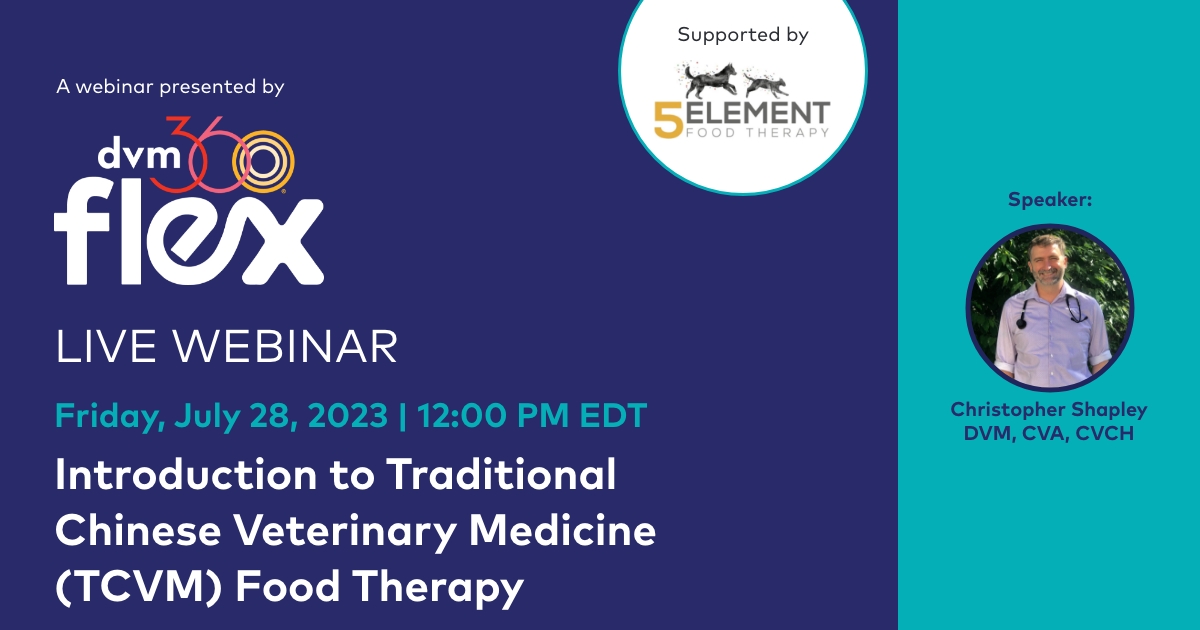 Discover the power of food as medicine for animals! Join us for an enlightening webinar on TCVM Food Therapy, presented by renowned expert Dr. Christopher Shapley.
Sign up today! https://t.co/2kbZJsBYcn

#Webinar #TCVM #AnimalCare #ContinuingEducation https://t.co/rvCpp9pMih