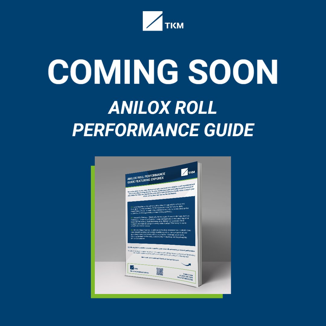 #AniloxRollTip: Besides daily care, your roll needs a periodic deep clean for top condition. Our go-to? Enpurex. Want more tips like this? Download our Anilox Roll Performance Guide next week: (link to the guide) #tkm #PerformanceGuide #Enpurex