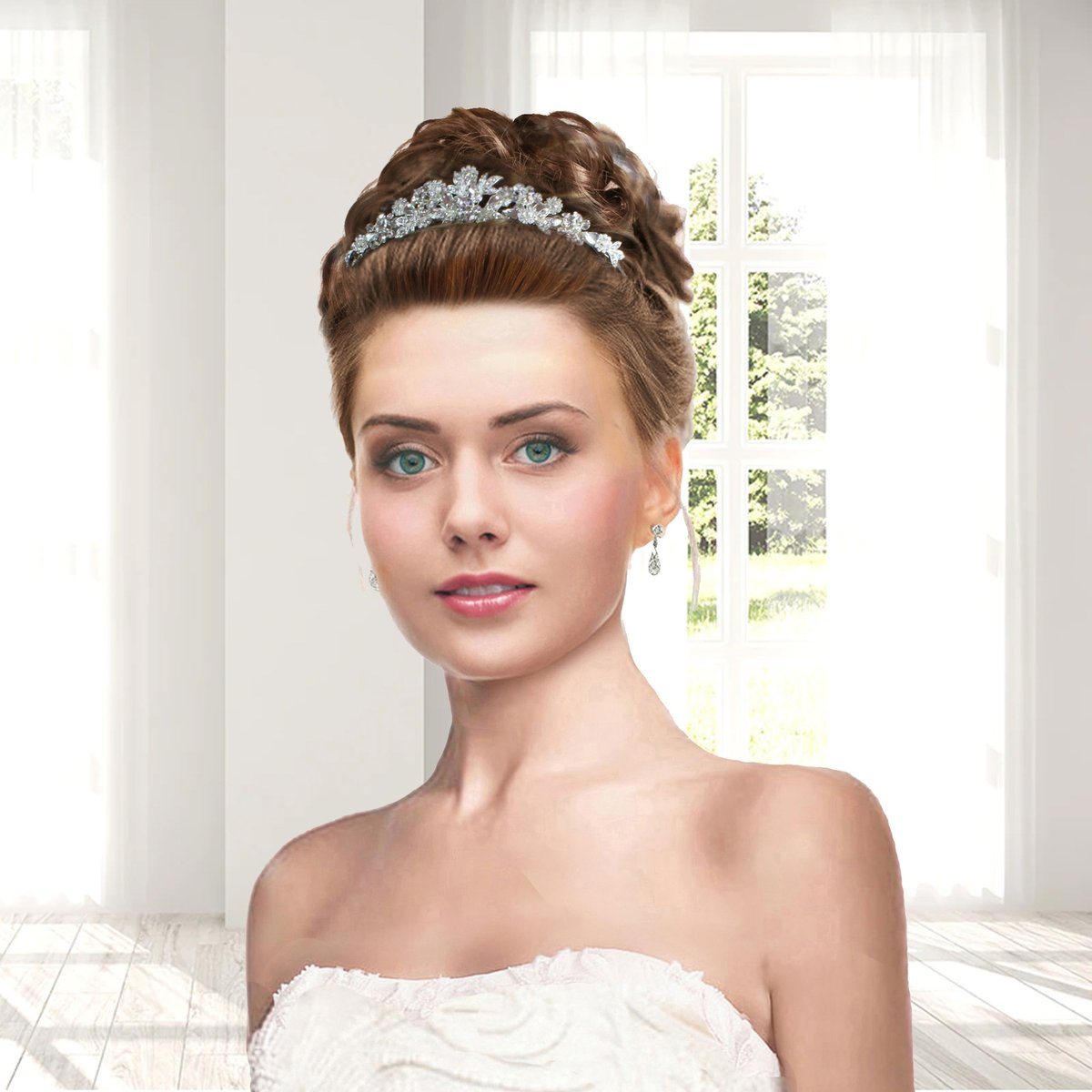 Crystal Leaf & Flower Bridal Tiara - Nancy #bridaltiaras #2022bride
Buy here tiarasandco.co.uk/product-page/c…
