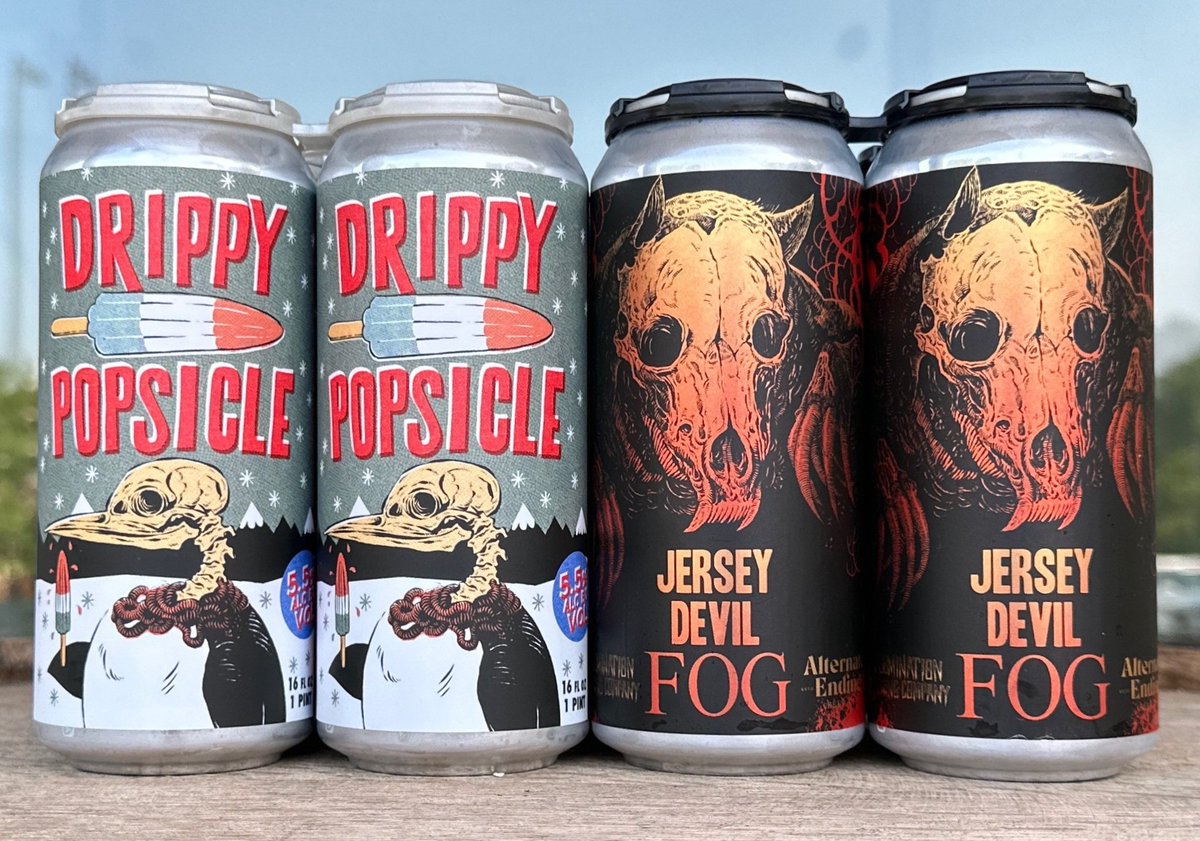 TheBottleShopga's tweet image. Abomination Brewing 
Drippy Popsicle fruited smoothie sour with cherry, blueberry, &amp;amp; raspberry &amp;amp; Jersey Devil Fog (collab with Alternate Ending Brewing) double dry hopped double IPA #drippypopsicle #smoothiesour #jerseydevilfog #ddhdipa