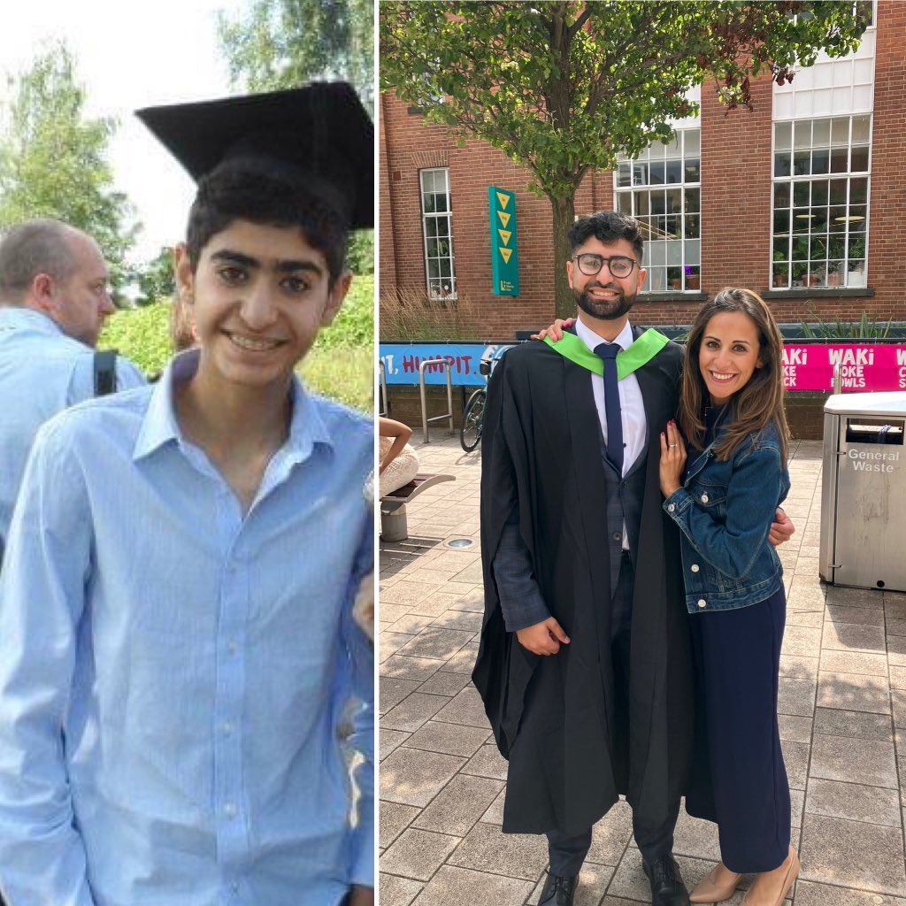 11 years ago this little boy came along to my graduation in Leeds and here we are today celebrating his graduation, in Leeds, qualifiying as a Doctor excited to start your new chapter! We could not be more proud of you Hass!! #proudsistermoment