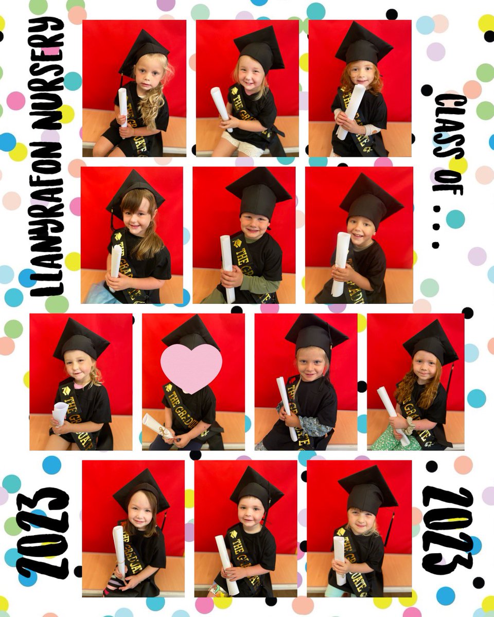 Llanyplaygroup's tweet photo. Wishing our wonderful leavers all the best for their new adventure when they start reception in September, they really are such an amazing group of children ❤️🌈 🎓#ClassOf2023 https://t.co/M1unOMAhZL