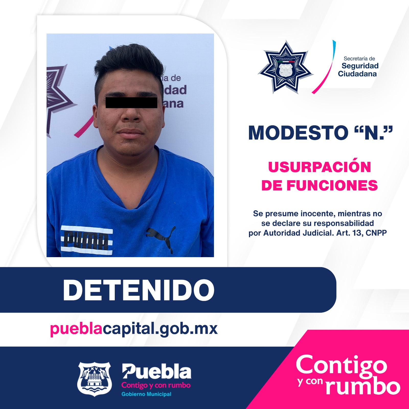 SSC Puebla on Twitter "SSCInforma 🚨 Policías Municipales detuvieron
