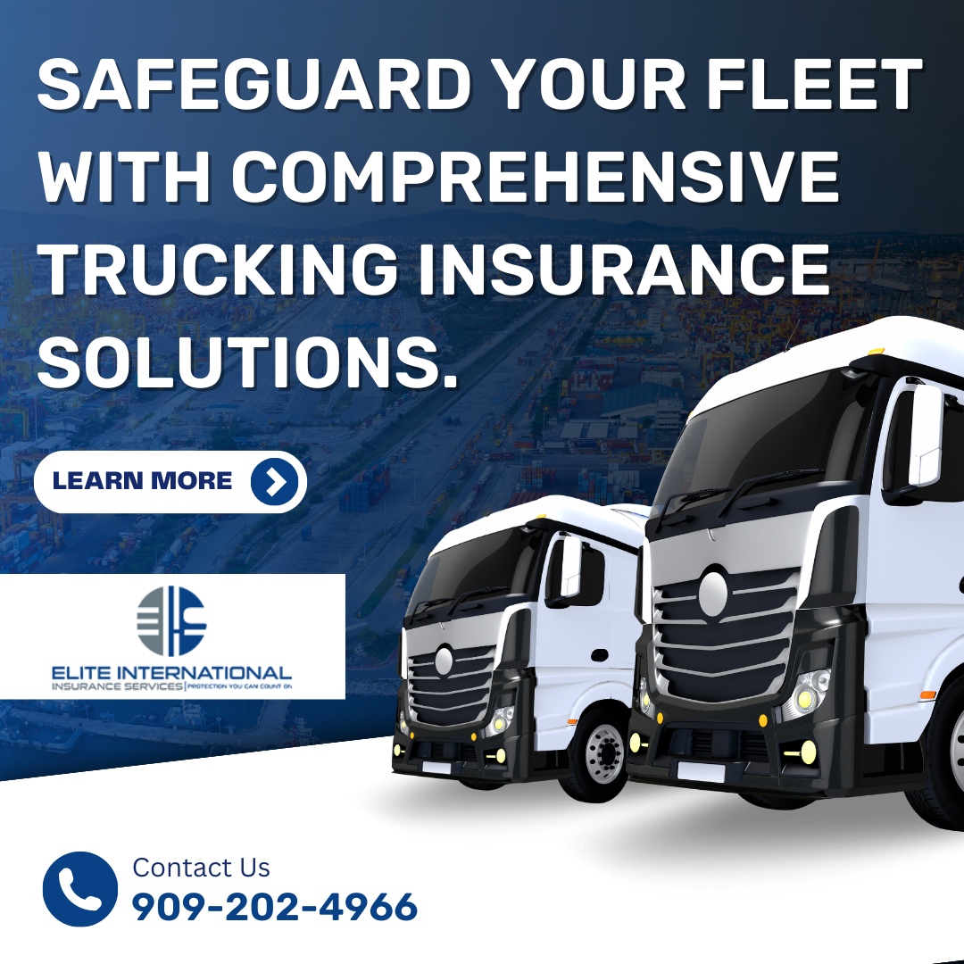 EliteInternat13's tweet image. Comprehensive trucking insurance solutions to safeguard your fleet. 🚚🛡️✨

Trust Elite International Insurance Services for complete protection on the road.

#TruckingInsurance #FleetCoverage #EliteInsuranceServices