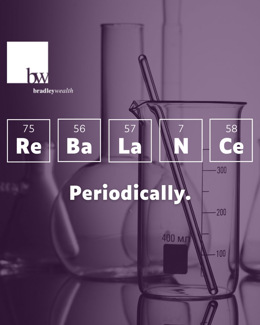 BradleyWealth's tweet image. Maintaining a well-balanced portfolio means keeping your eye on the big picture. Periodically rebalancing can help align your investments with your long-term goals and stay on track towards financial success.

#NewEraAdvisor #SignatureServiceExperience