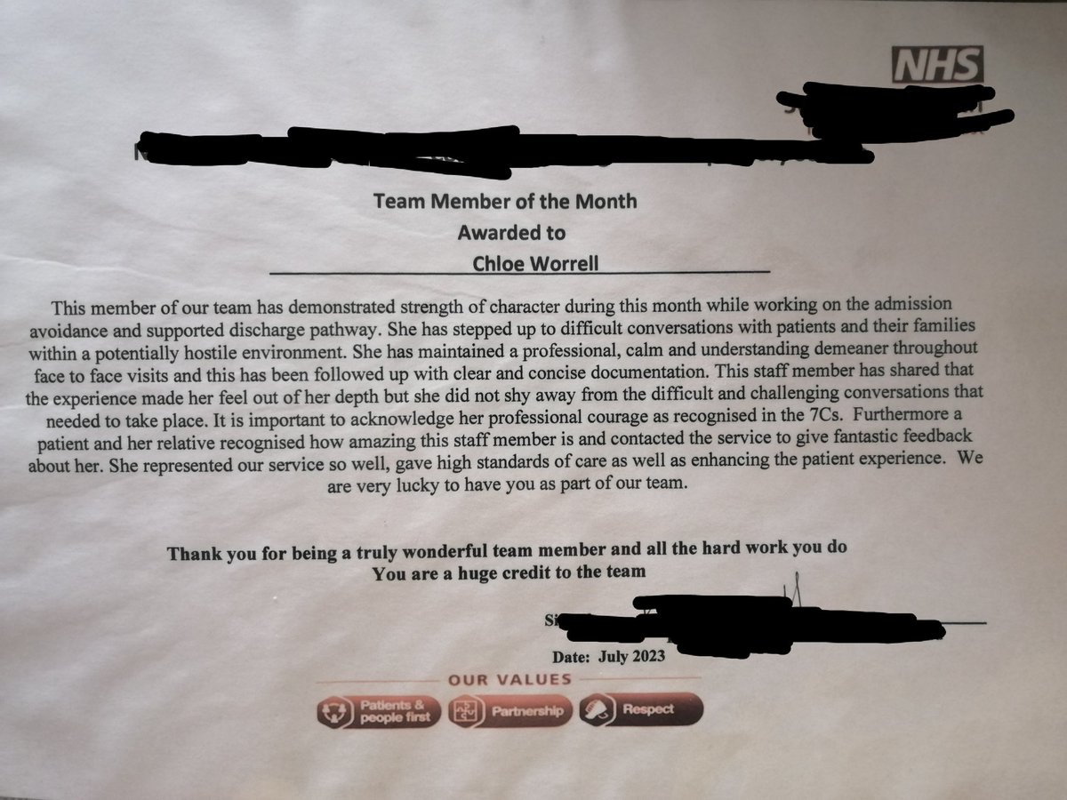 Won team member of the month for July ✨🎉