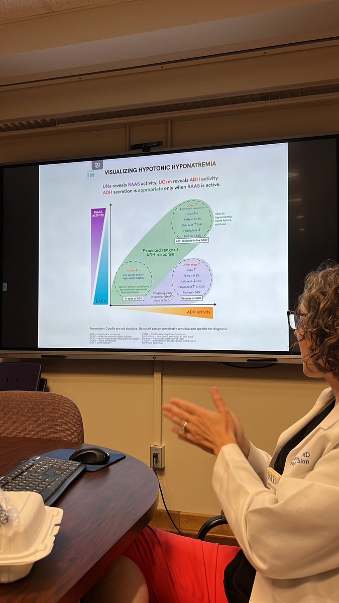 Division of Endocrinology, Diabetes and Metabolism (@urmc_endo) on Twitter photo Learning about water metabolism from the outstanding teachings of Dr. Moore <a href="/CMooreNephMD/">Catherine Moore</a> and the intersection of nephrology <a href="/UrmcNephrology/">URMC Nephrology</a> and endocrinology. Who would win, effective circulating volume or ADH or Na or Renin? Learning about water metabolism from the outstanding teachings of Dr. Moore <a href="/CMooreNephMD/">Catherine Moore</a> and the intersection of nephrology <a href="/UrmcNephrology/">URMC Nephrology</a> and endocrinology. Who would win, effective circulating volume or ADH or Na or Renin?