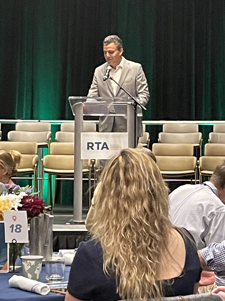 dougtaylor1016's tweet photo. I attended the annual RTA breakfast this morning and heard a very informative panel discussion on bus rapid transit (BRT). This is an essential tool for dealing with the growth in the triangle #rtabreakfast23 #kcirisetothechallenge https://t.co/0t6AukfmWs
