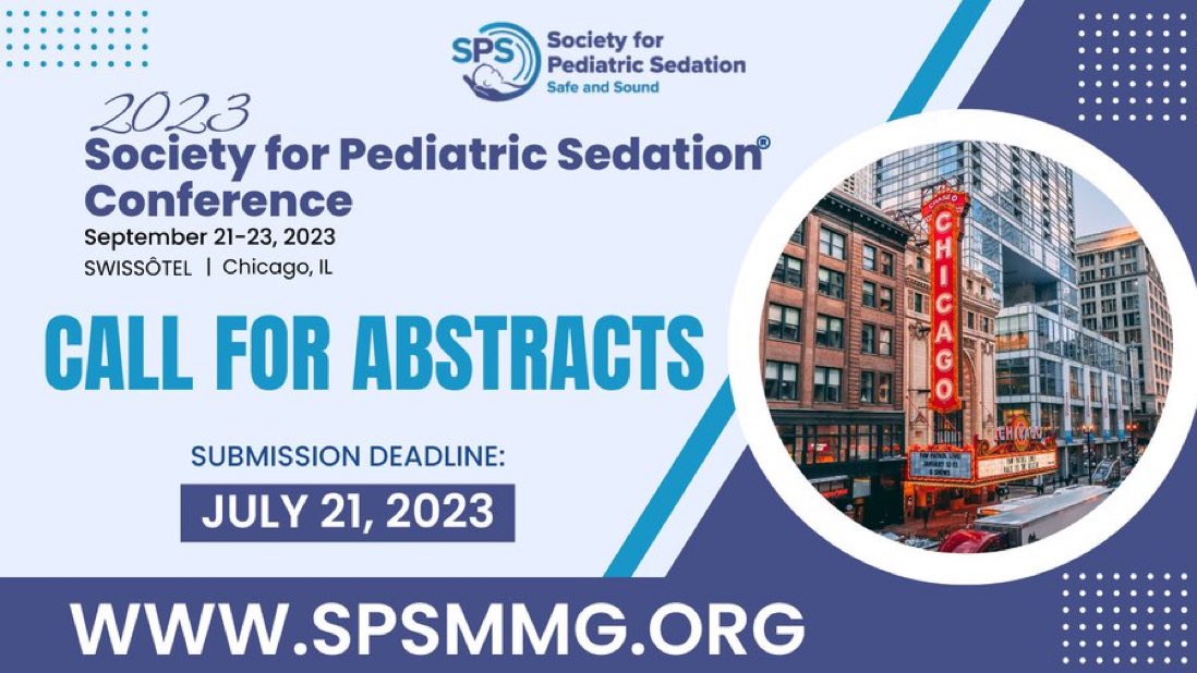 Today is the last day to submit your abstract for #SPS23! Go to SPSMMG.org #sedation #research #MedEd
