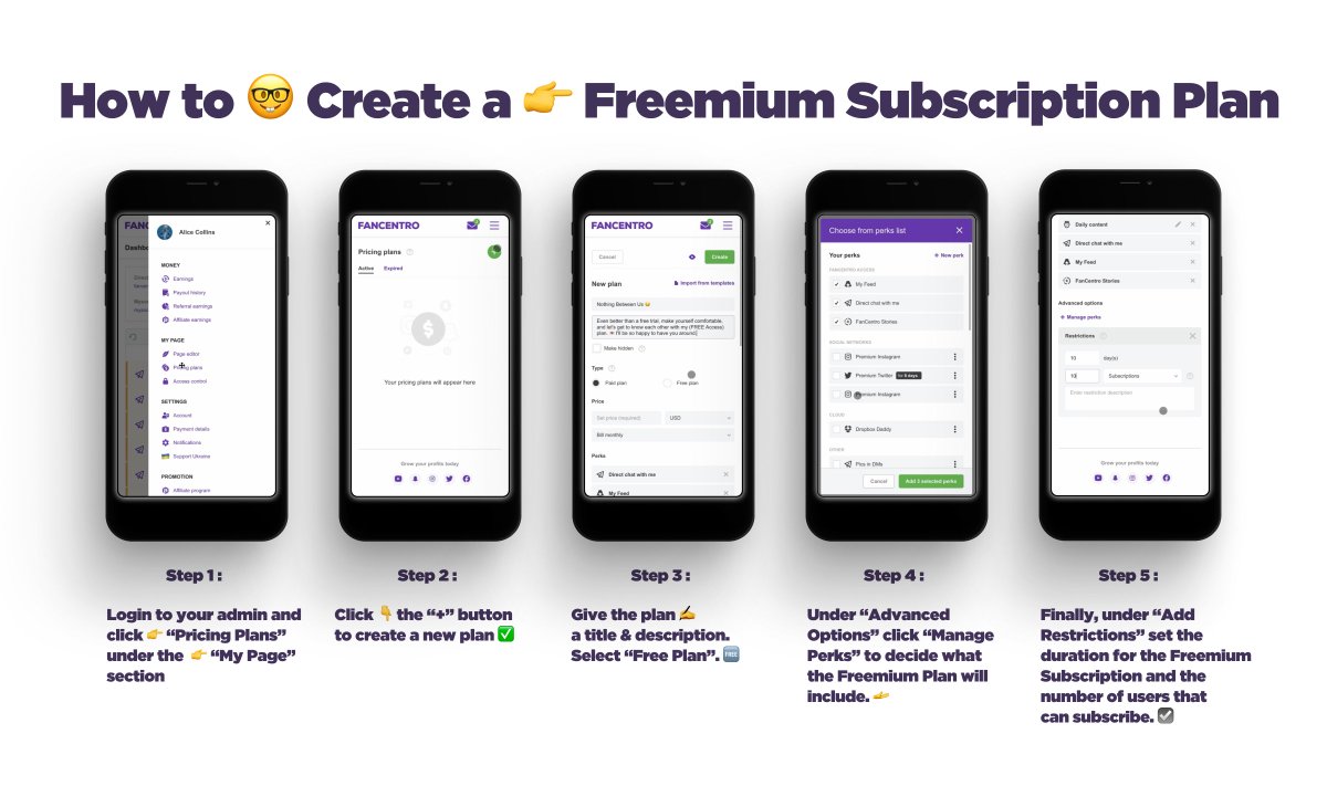 FANCentroTribe's tweet photo. Have you checked out the new Freemium feature? If you have any questions about how to start implementing it, feel free to reach out to our team of Success Coaches!!! 💜 

Check out the blog to see how it works:
🔗https://t.co/WeidRli7qc https://t.co/mWIeUW8WYs