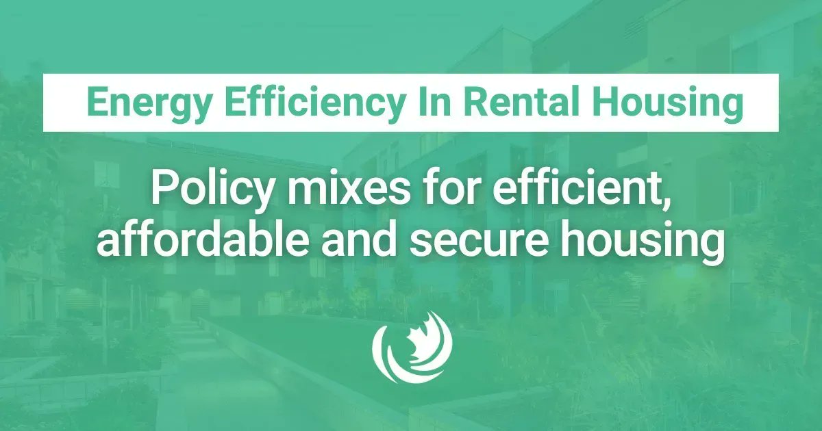 Canada needs to develop comprehensive policy solutions that enhance both energy efficiency and tenant rights in the rental market. Check out the findings and recommendations in our new report. #EnergyEfficiency #TenantRights Read more: efficiencycanada.org/tenant-report/