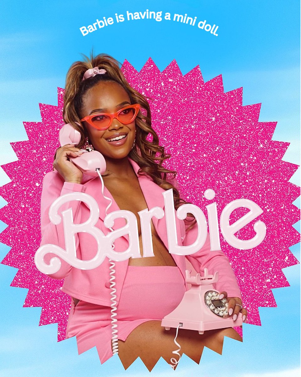 _PTWICE's tweet photo. For Now It’s Just Barbie &amp; Ken,
Incoming Baby N 👧🏽🎀
#Barbie  Maternity Shoot 💕 https://t.co/OGHDmGi9r3
