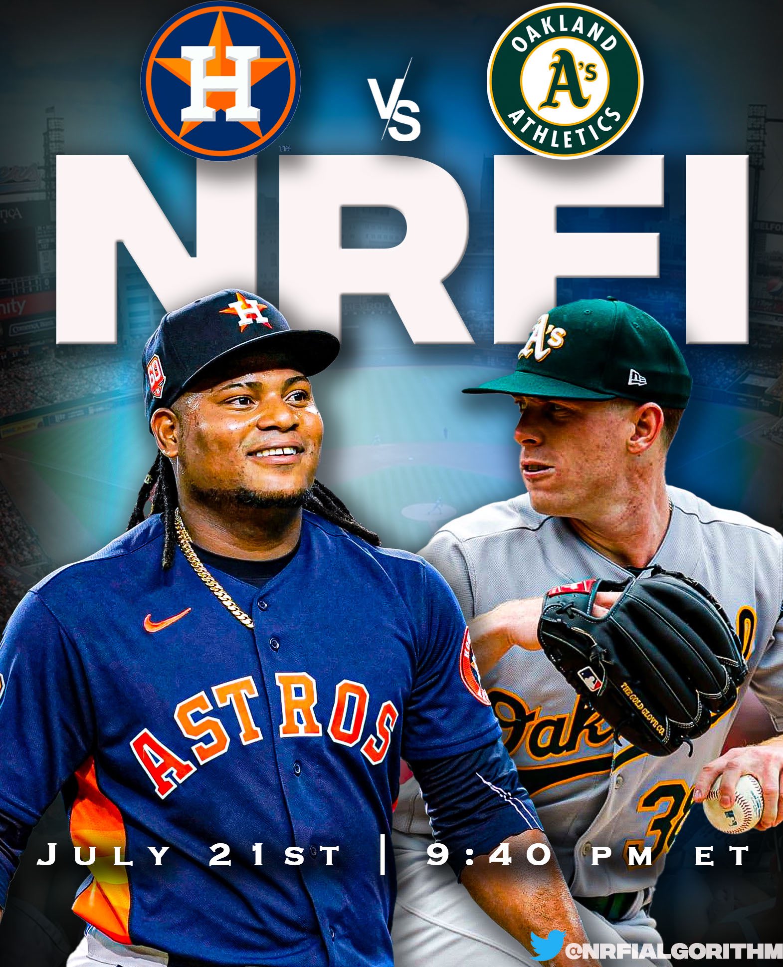 No Run First Inning Algorithm on Twitter "🚨July 21st FREE NRFI of the