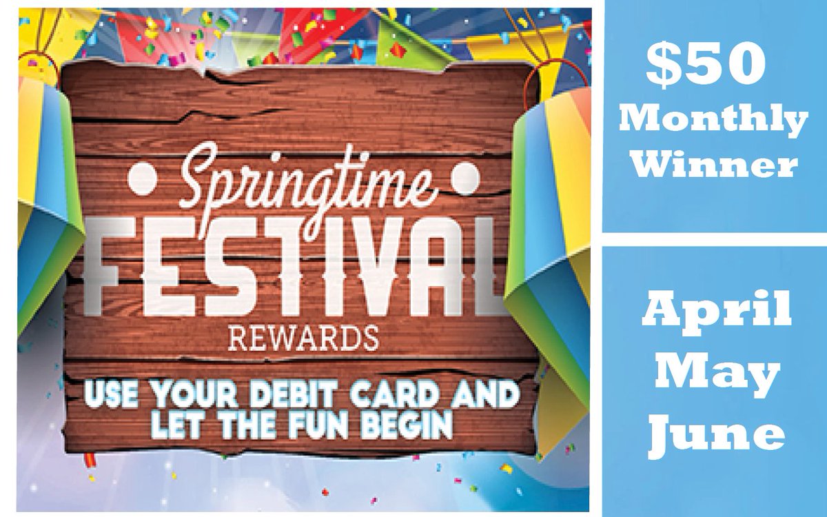 Congratulations to Eduardo H. who was the monthly winner of our Springtime Festival 🎪 giveaway! Eduardo used his First National Bank debit card in the month of June and was the winner of the $50 monthly prize. First National Bank and Trust Company, Member FDIC.