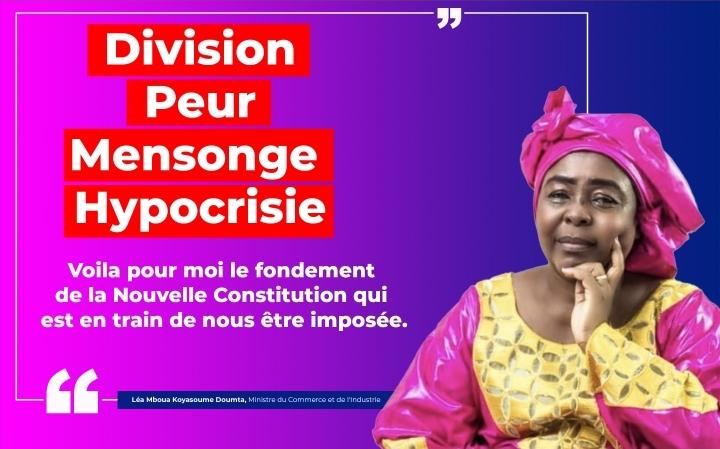 🛑🇨🇫 Soutien total à la ministre du commerce Léa Koyassoum Doumta, victime de la cabale médiatique des thuriféraires du pouvoir. Son seul tort ? Dire NON au putsch constitutionnel de <a href="/FA_Touadera/">Faustin-Archange Touadéra</a>. 
Non aux insultes envers la femme !