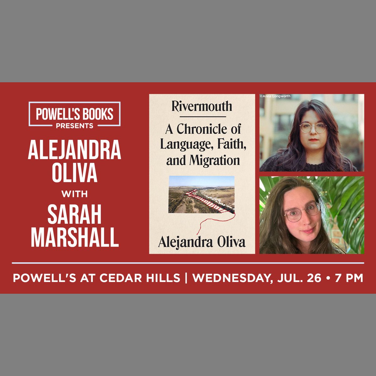 Next week at @Powells at Cedar Hills!