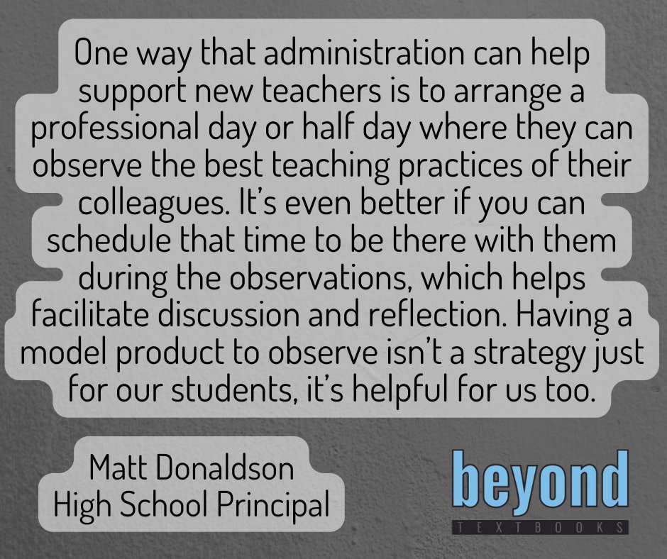 School Administrators - How can you best support teachers this year?

Meet Matt, who shares a great suggestion.

We'd love to hear your ideas as well!

#SupportingTeachers #BeyondTextbooks #Teach #Teaching #Education