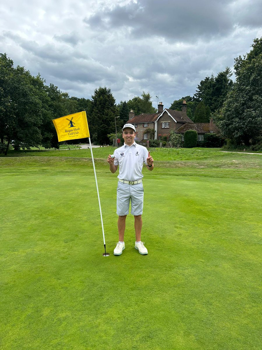 Played @ReigateHeathGC today and managed a HOLE IN ONE on the 6th hole par 3 219 yards. @TheGolfCollege @thegolfcollegeD @toddyadcock @thejayem