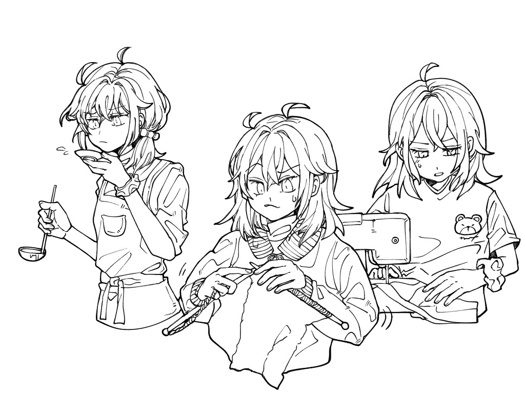 Sythe79437205's tweet photo. Illustration for oneshot FGO fic: "A Master's Guide to Rehabilitating Self-Destructive Muffins."
Fic shelved for now. https://t.co/y48eePE4kE
