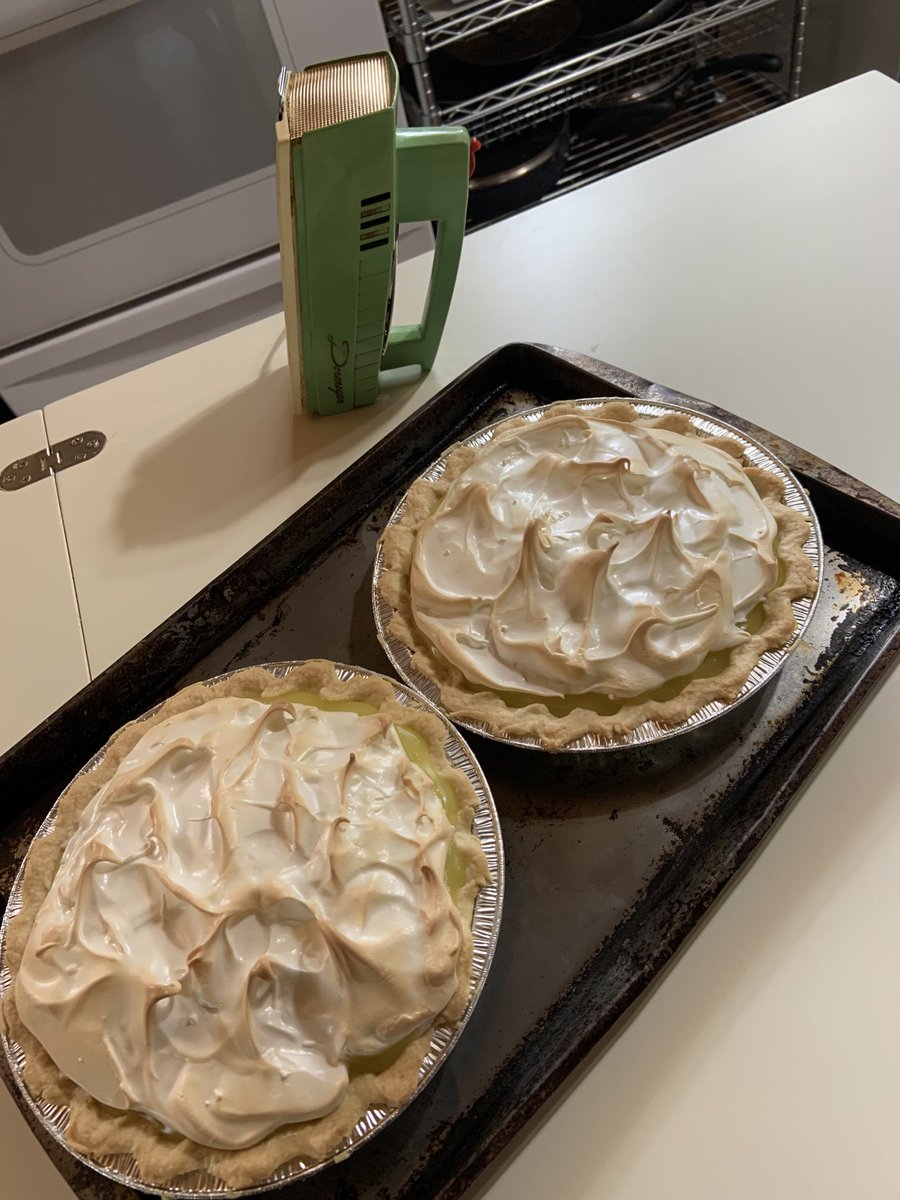 CapePrairie's tweet photo. When you crank out the weekend pies using grandma’s Dormeyer, still in service after 80 years. 😅 https://t.co/Xrk9v8HrKz