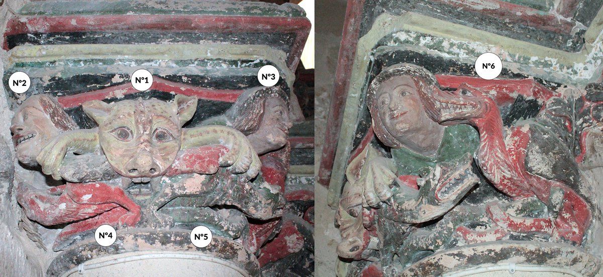 Por su parte, <a href="/Amcuestasanchez/">Ana Cuesta Sánchez</a> y <a href="/angelpazoslopez/">Ángel Pazos-López</a> establecen un sistema de análisis formal e iconográfico de los conjuntos plásticos en los que aparecen animales fantásticos, aplicado a un conjunto de capiteles policromados del monasterio medieval de San Salvador de Oña (Burgos)